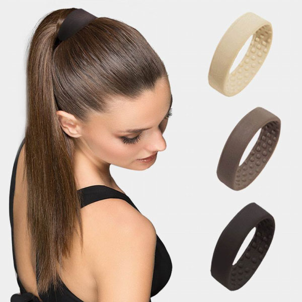 6X Mixed Haargummis Knoten Pferdeschwanz Inhaber Hairband Armbänder Gummi Gut 